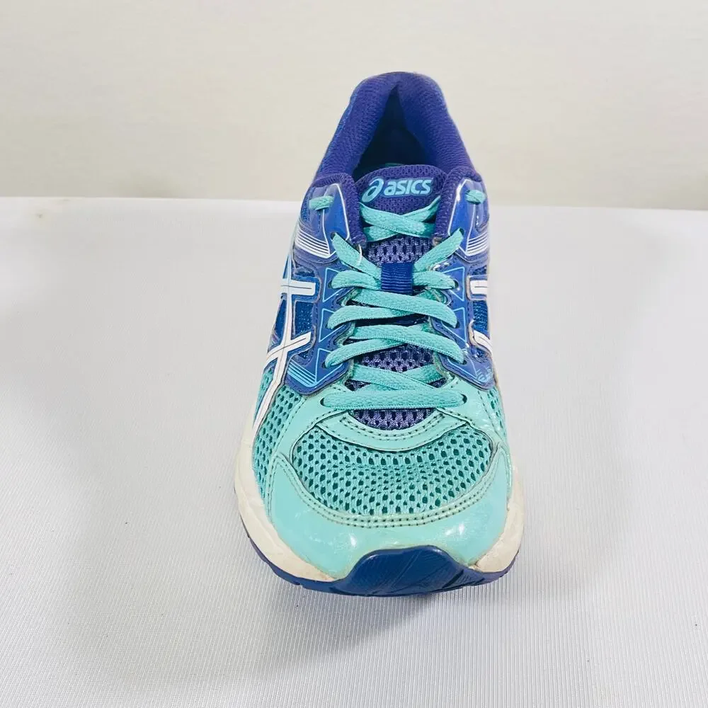 ASICS Shoes Women's 7 Blue Teal GEL-CONTEND 3 Low Top Lace Up Running Sneakers